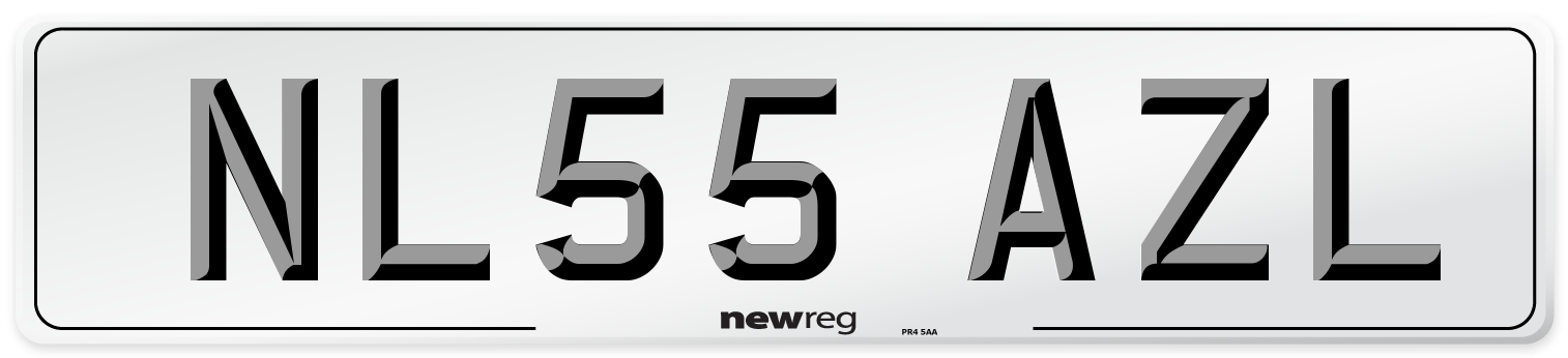 NL55 AZL Number Plate from New Reg
